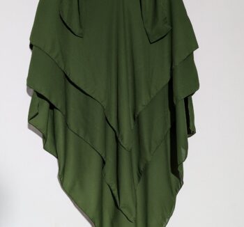 Mehandi Green 3 Layer Hijab