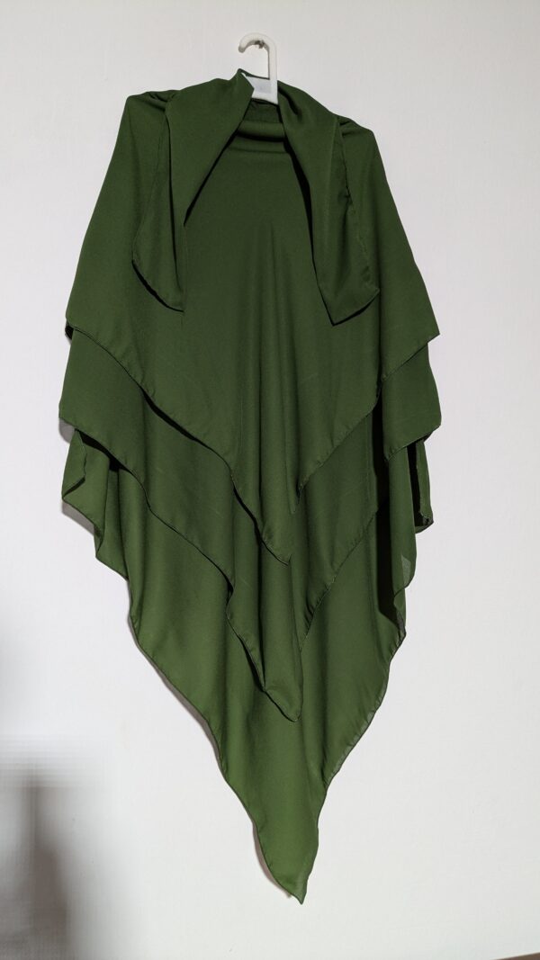 Mehandi Green 3 Layer Hijab