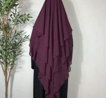 Purple 3 Layer Hijab