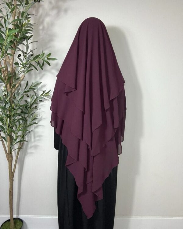 Purple 3 Layer Hijab